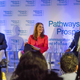 Pathways for Prosperity commissioners Melinda Gates (centre), Strive Masiyiwa (right) and Prof. Stefan Deacon, Blavatnik School of Government during the official launch of the Pathways for Prosperity Commission at the iHub in Nairobi, Kenya on January 25, 2018. Pathways for Prosperity is a new Commission on Technology and Inclusive Development. Pathways for Prosperity Commissioners include Melinda Gates, Sri Mulyani Indrawati, Minister of Finance, Indonesia, Prof. Benno Ndulu, Blavatnik School of Government, Shivani siroya, Founder, Tala Mobile, Kamal Bhattacharya, CEO, iHub, Nadiem Anwar Makarim, Founder and CEO, Go-JEK.